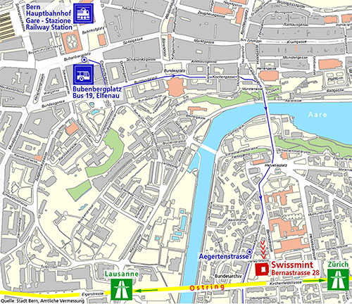 map of Bernastrasse 28<br>
		3003 Bern