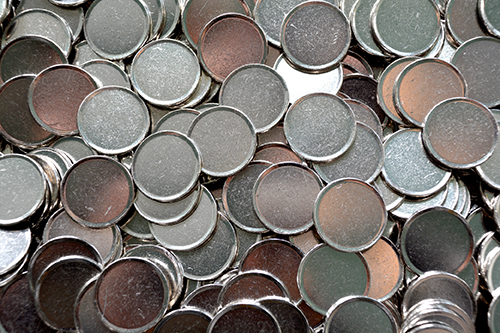 Coin blanks in cupronickel for the production of circulation coins